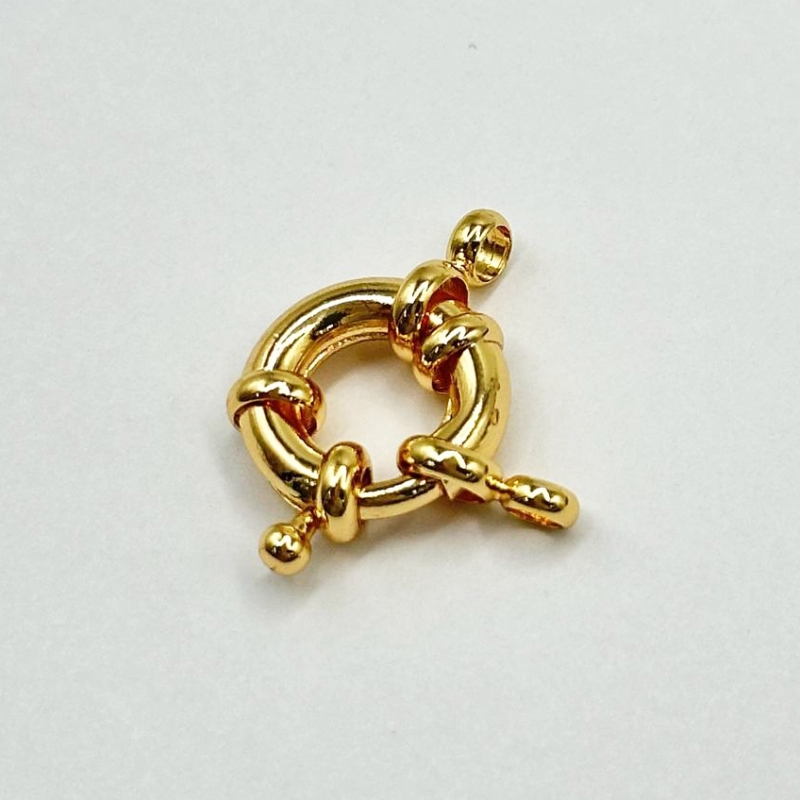 Карабин штурвал размер 13,4*6,2мм цвет золото